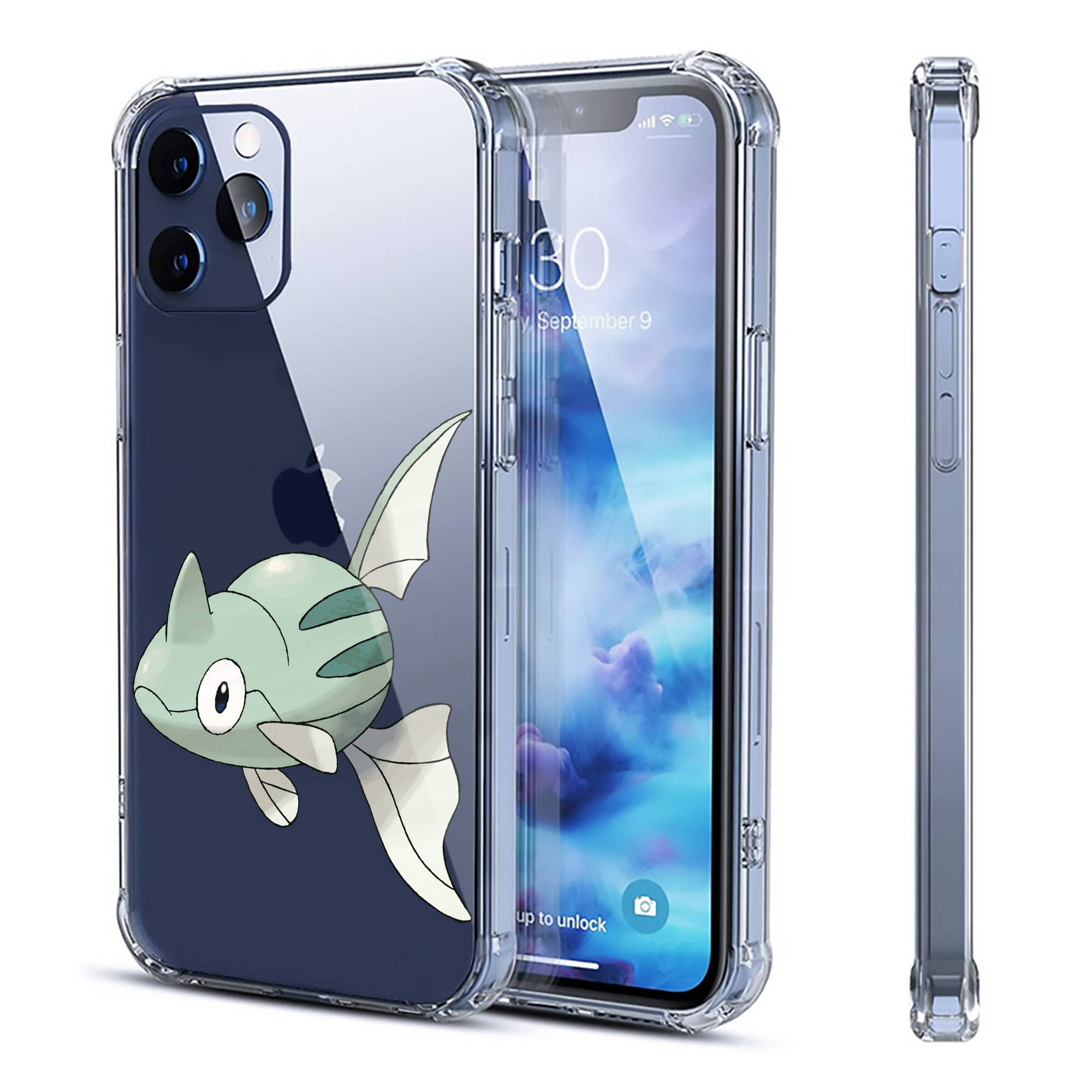 （画像用） ポケットモンスター Pokémon 【iPhone 12シリーズ対応】透明スマホケース（クリアソフトケース）